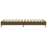 Cadre de lit sans matelas marron foncé 80x200 cm tissu