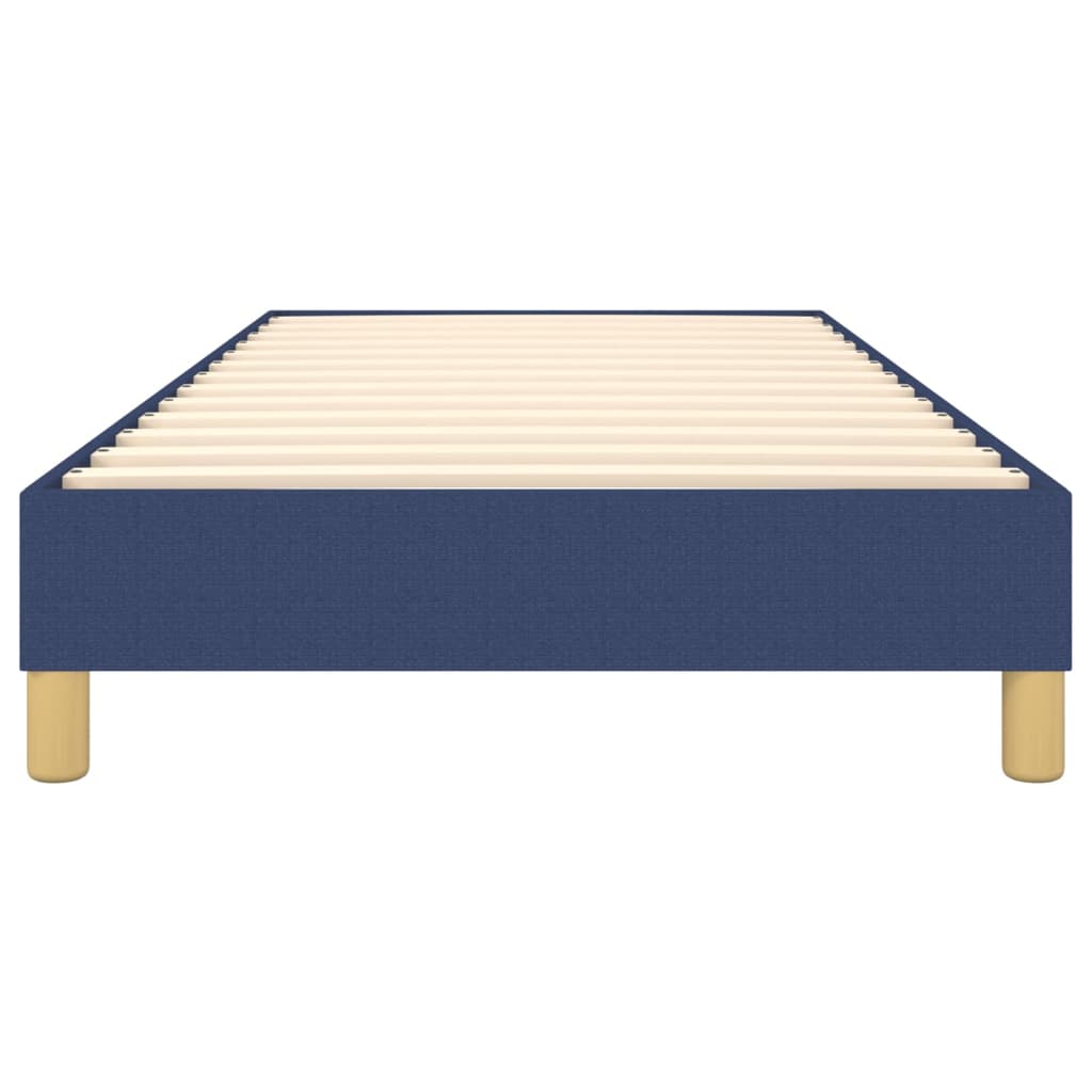 Cadre de lit sans matelas bleu 100x200 cm tissu