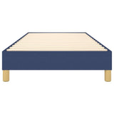 Cadre de lit sans matelas bleu 100x200 cm tissu