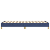 Cadre de lit sans matelas bleu 100x200 cm tissu