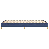 Cadre de lit sans matelas bleu 120x200 cm tissu