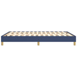 Cadre de lit sans matelas bleu 140x200 cm tissu