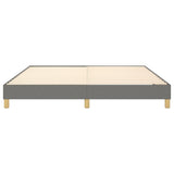 Cadre de lit sans matelas gris foncé 160x200 cm tissu