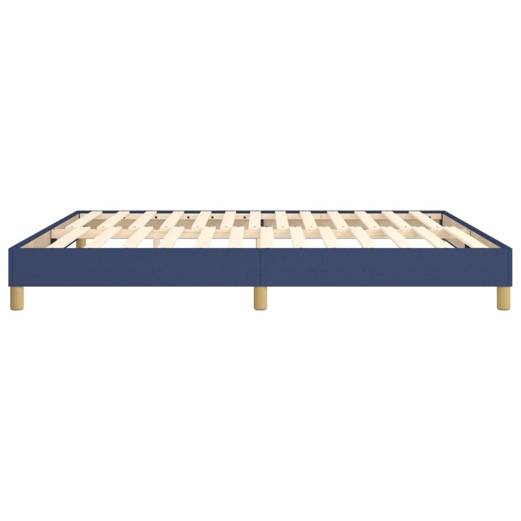 Cadre de lit sans matelas bleu 180x200 cm tissu