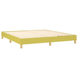 Cadre de lit sans matelas vert 180x200 cm tissu