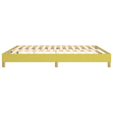 Cadre de lit sans matelas vert 180x200 cm tissu