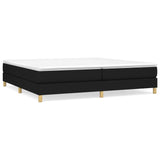 Cadre de lit sans matelas noir 200x200 cm tissu