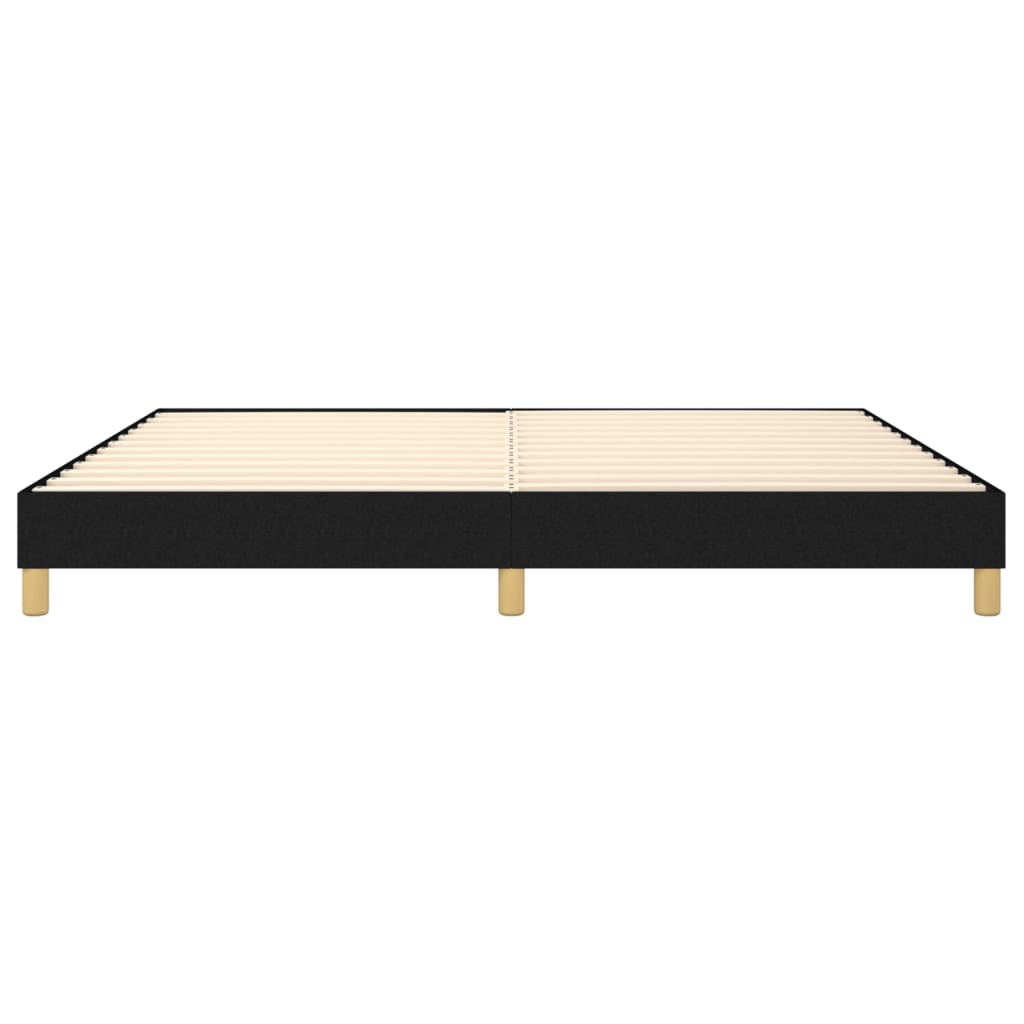 Cadre de lit sans matelas noir 200x200 cm tissu