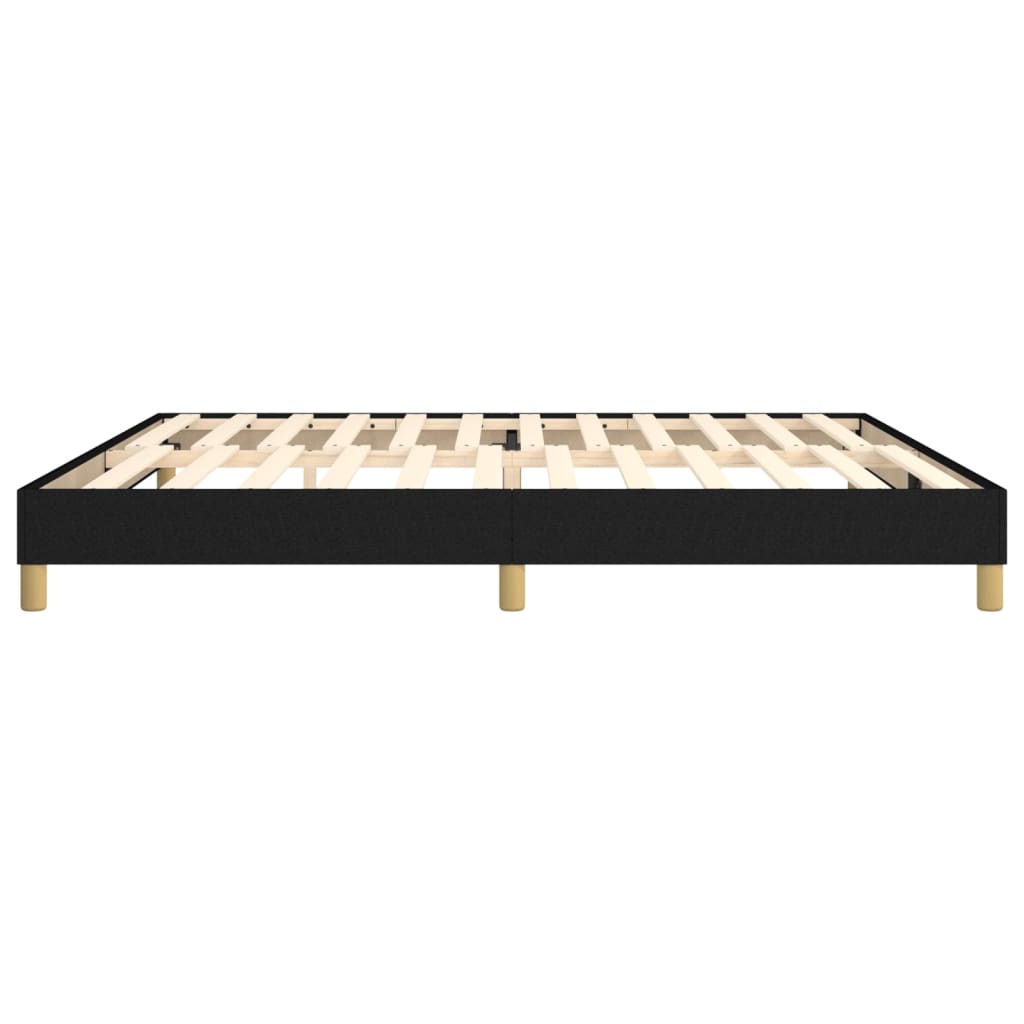 Cadre de lit sans matelas noir 200x200 cm tissu