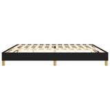 Cadre de lit sans matelas noir 200x200 cm tissu