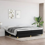 Cadre de lit sans matelas noir 200x200 cm tissu