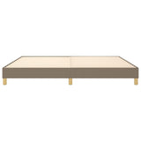 Cadre de lit sans matelas taupe 200x200 cm tissu