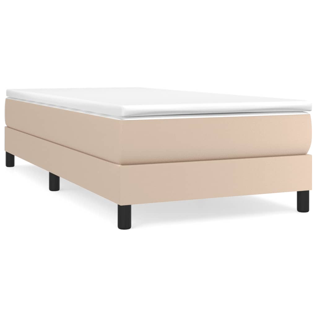 Cadre de lit sans matelas cappuccino 80x200 cm similicuir