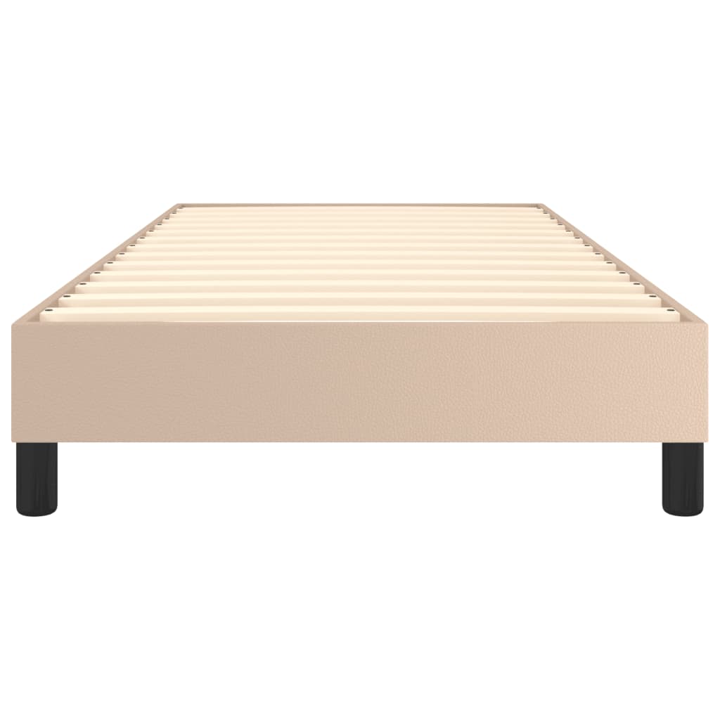 Cadre de lit sans matelas cappuccino 80x200 cm similicuir