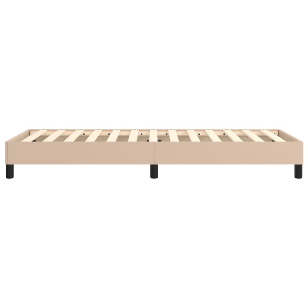 Cadre de lit sans matelas cappuccino 80x200 cm similicuir