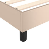 Cadre de lit sans matelas cappuccino 80x200 cm similicuir