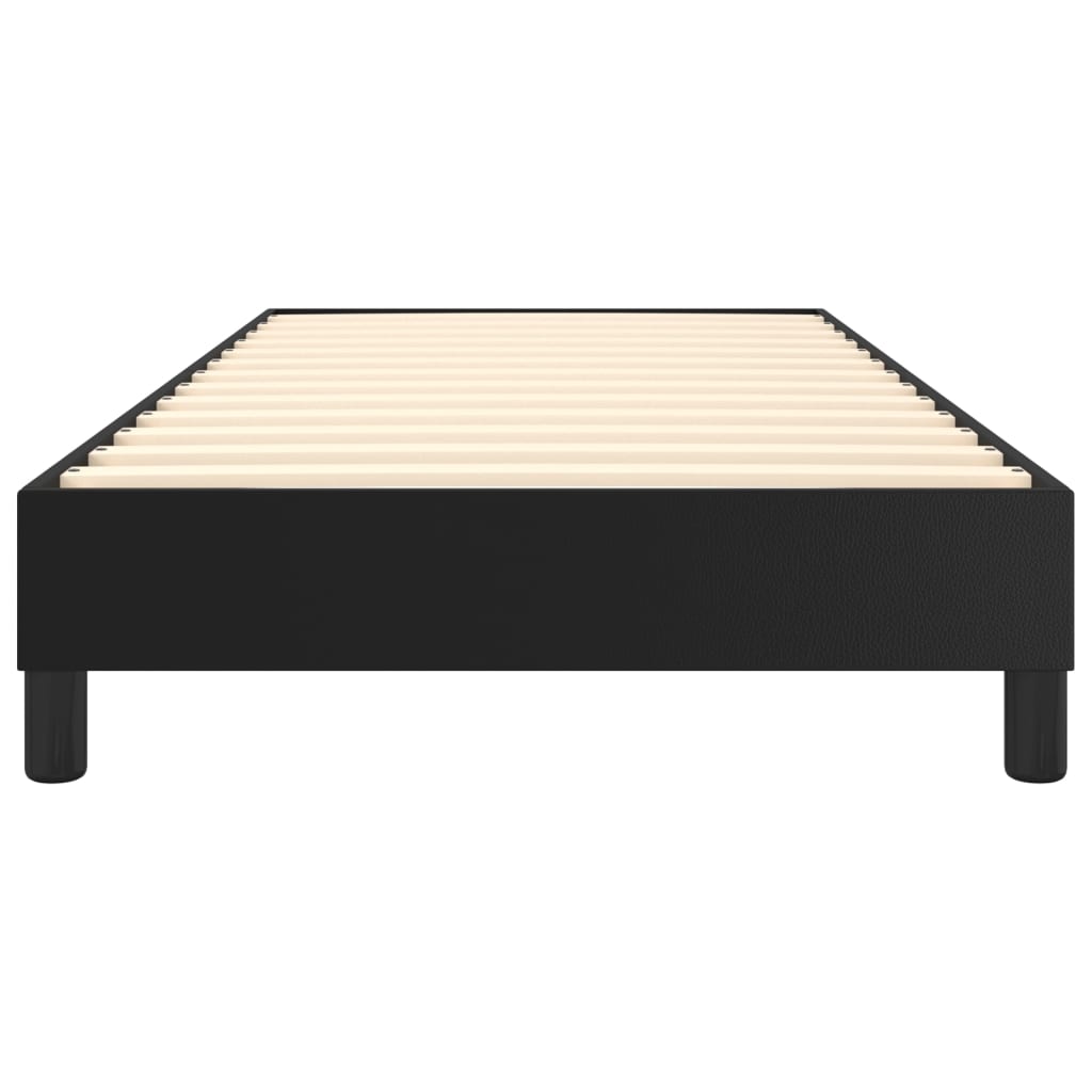 Cadre de lit sans matelas noir 90x190 cm similicuir