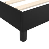 Cadre de lit sans matelas noir 90x190 cm similicuir