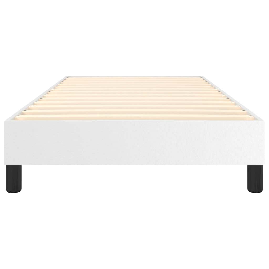 Cadre de lit sans matelas blanc 90x190 cm similicuir