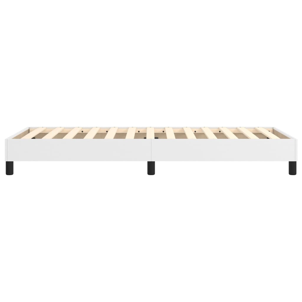 Cadre de lit sans matelas blanc 90x190 cm similicuir