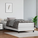 Cadre de lit sans matelas blanc 90x190 cm similicuir