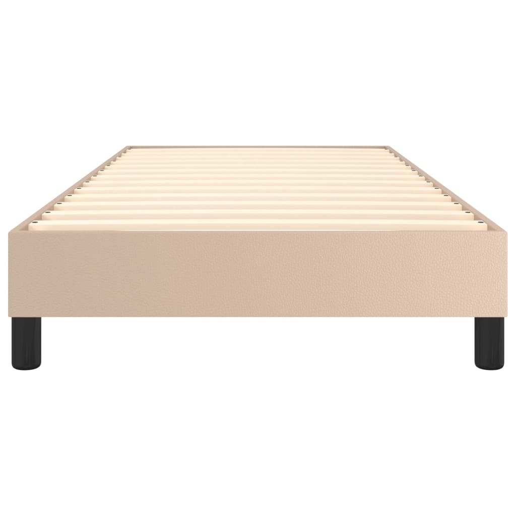 Cadre de lit sans matelas cappuccino 90x190 cm similicuir