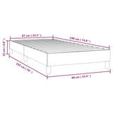 Cadre de lit sans matelas cappuccino 90x190 cm similicuir