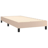 Cadre de lit sans matelas cappuccino 90x200 cm similicuir