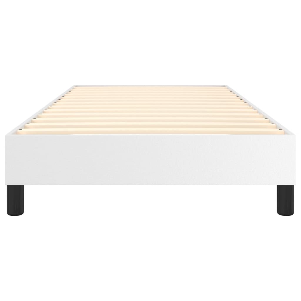 Cadre de lit sans matelas blanc 100x200 cm similicuir