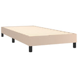 Cadre de lit sans matelas cappuccino 100x200 cm similicuir