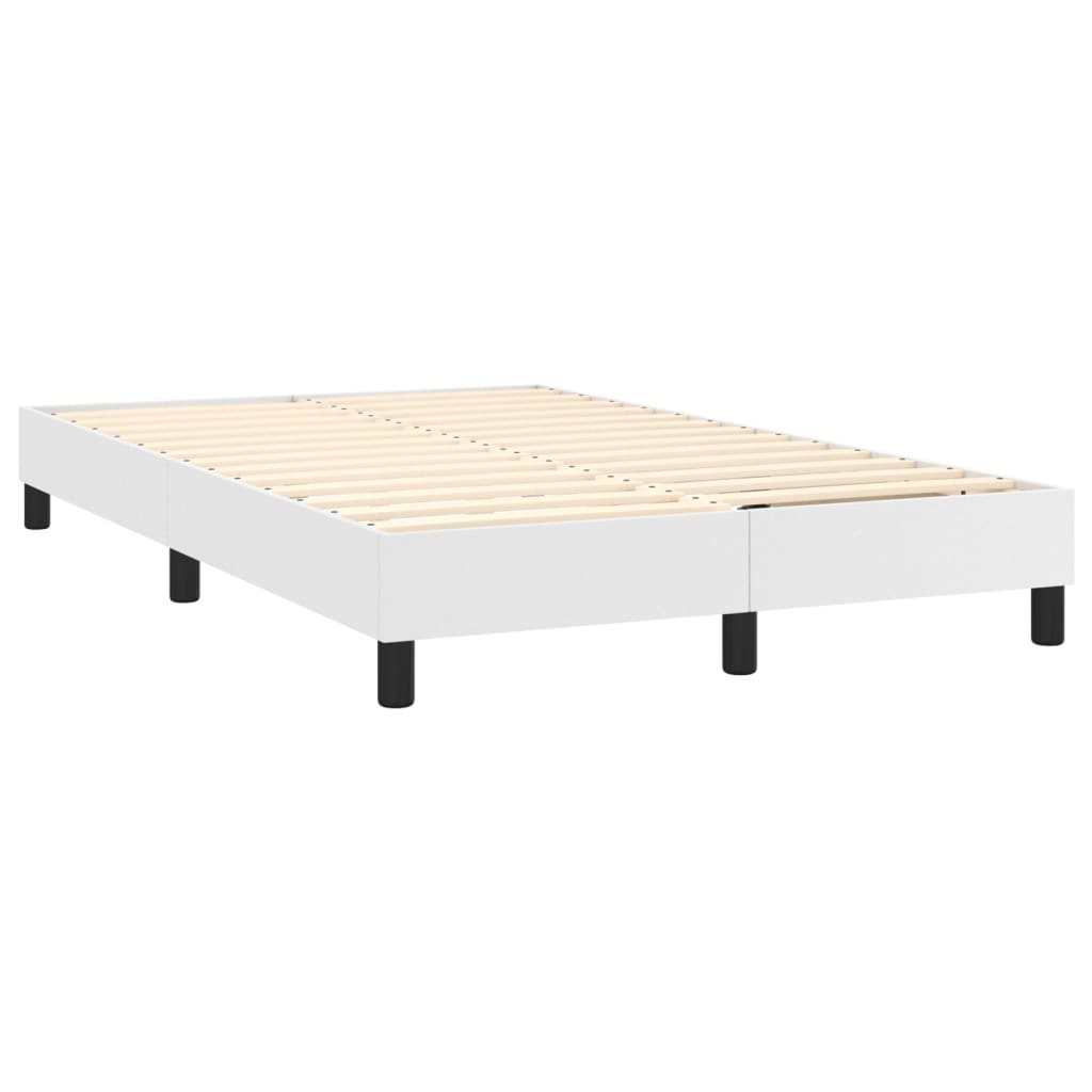 Cadre de lit sans matelas blanc 120x200 cm similicuir