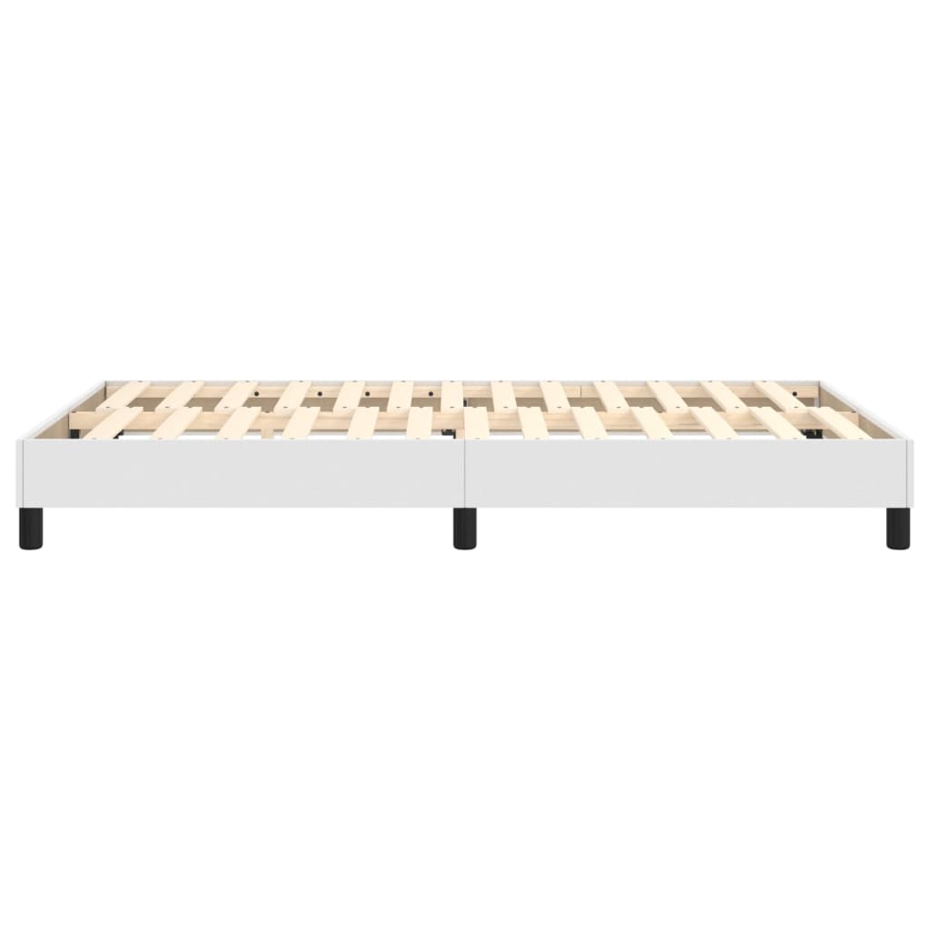 Cadre de lit sans matelas blanc 120x200 cm similicuir