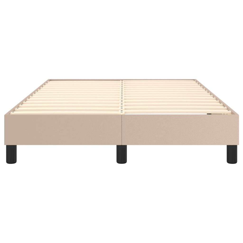 Cadre de lit sans matelas cappuccino 120x200 cm similicuir