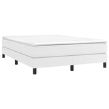 Cadre de lit sans matelas blanc 140x190 cm similicuir