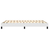 Cadre de lit sans matelas blanc 140x190 cm similicuir