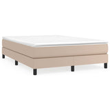 Cadre de lit sans matelas cappuccino 140x190 cm similicuir