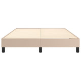 Cadre de lit sans matelas cappuccino 140x190 cm similicuir