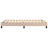 Cadre de lit sans matelas cappuccino 140x190 cm similicuir