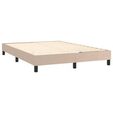 Cadre de lit sans matelas cappuccino 140x200 cm similicuir