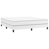 Cadre de lit sans matelas blanc 160x200 cm similicuir