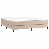 Cadre de lit sans matelas cappuccino 160x200 cm similicuir