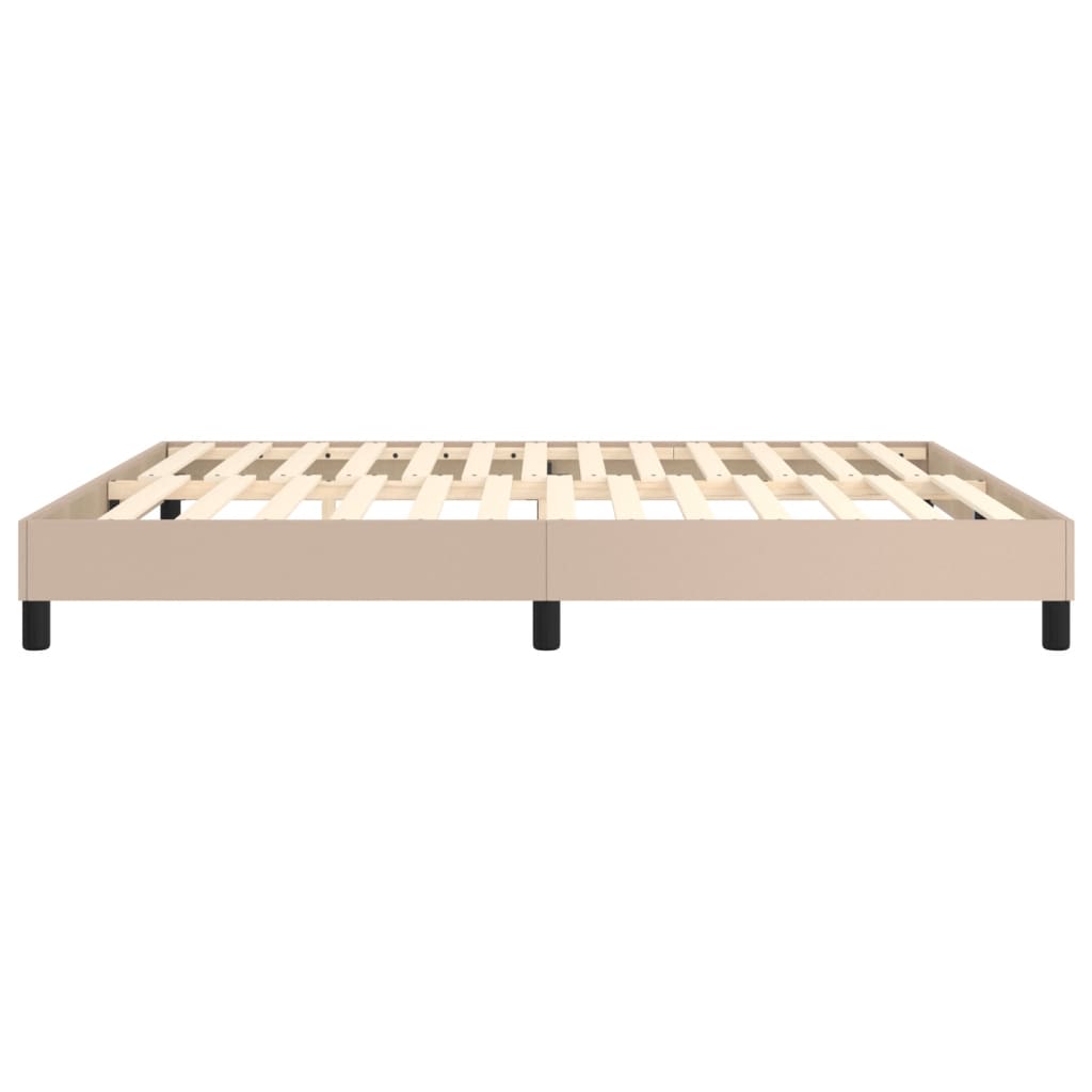 Cadre de lit sans matelas cappuccino 160x200 cm similicuir