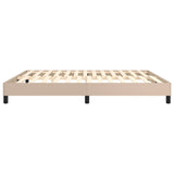 Cadre de lit sans matelas cappuccino 160x200 cm similicuir