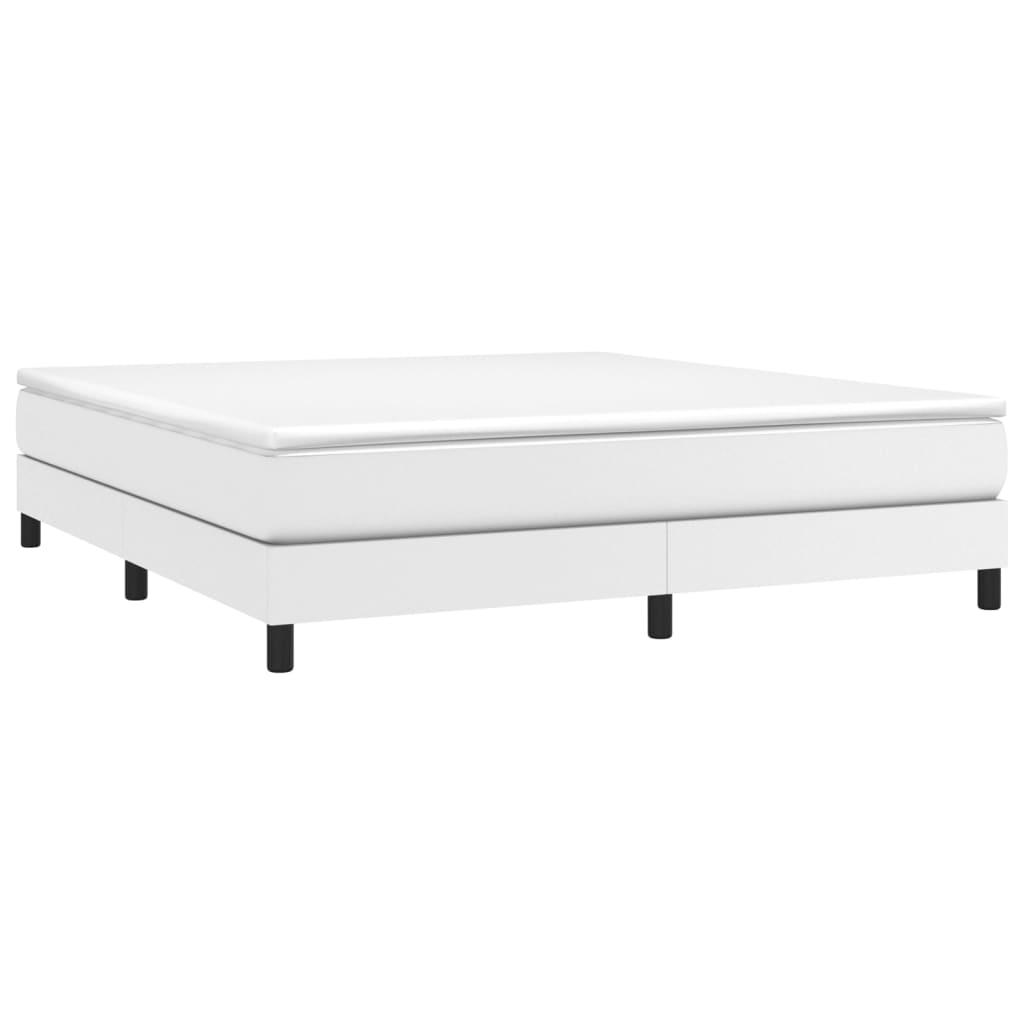 Cadre de lit sans matelas blanc 180x200 cm similicuir