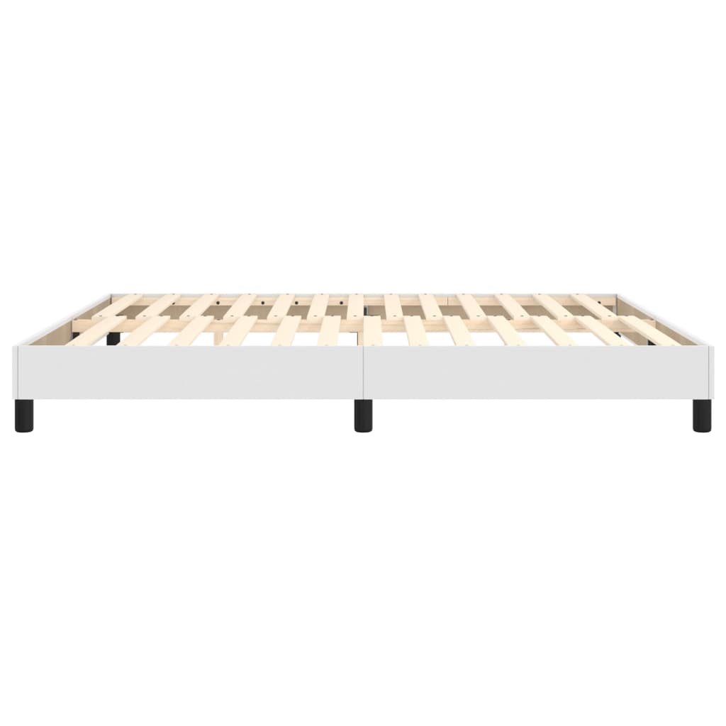 Cadre de lit sans matelas blanc 180x200 cm similicuir