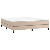 Cadre de lit sans matelas cappuccino 180x200 cm similicuir