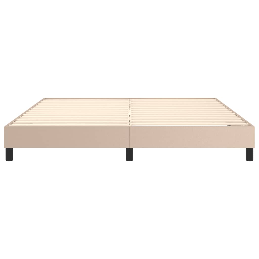 Cadre de lit sans matelas cappuccino 180x200 cm similicuir