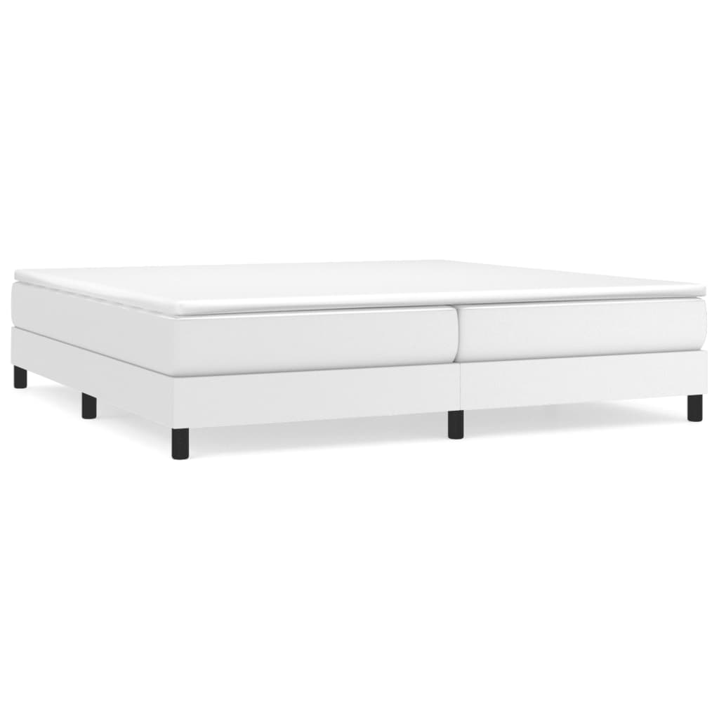 Cadre de lit sans matelas blanc 200x200 cm similicuir