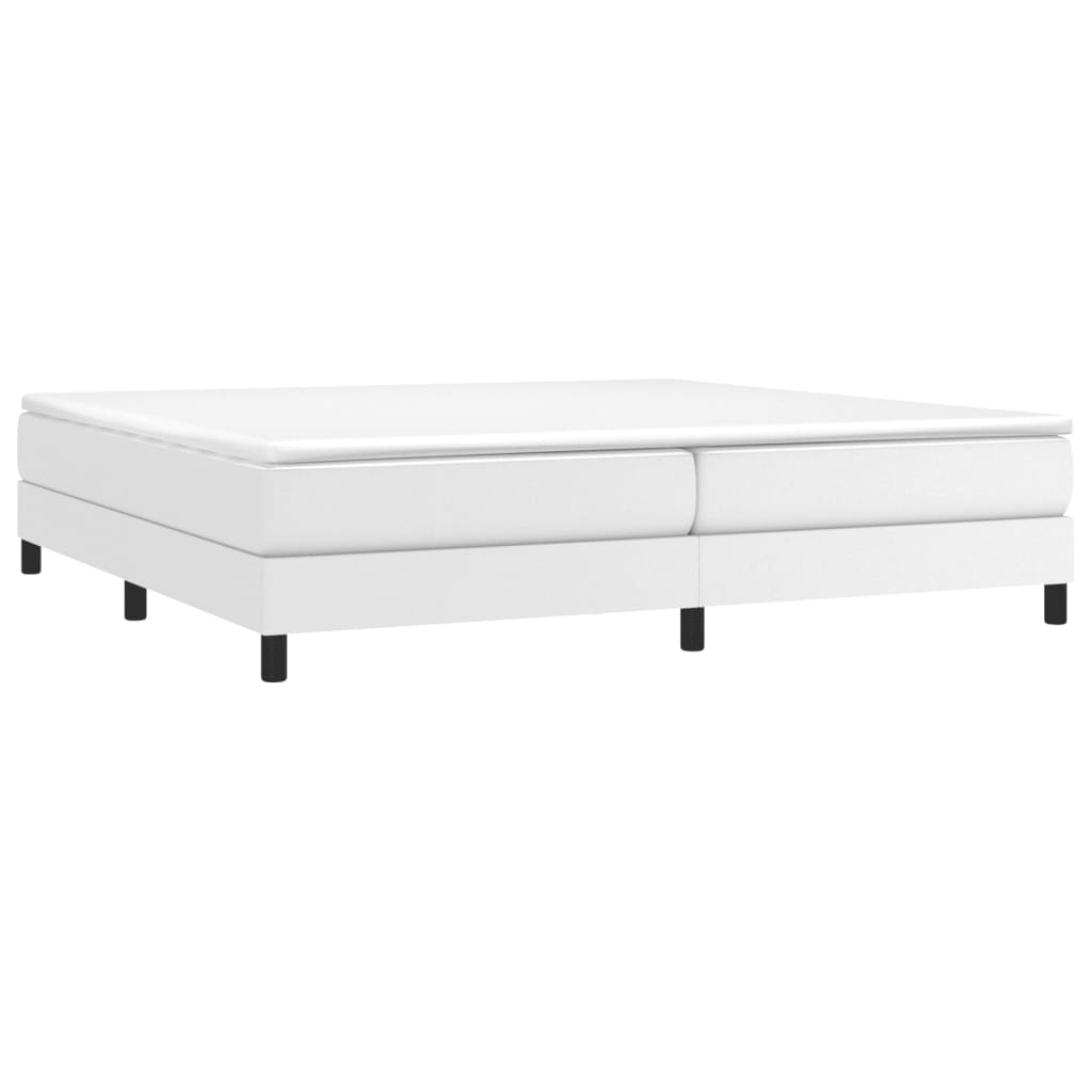 Cadre de lit sans matelas blanc 200x200 cm similicuir