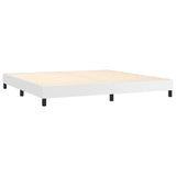 Cadre de lit sans matelas blanc 200x200 cm similicuir